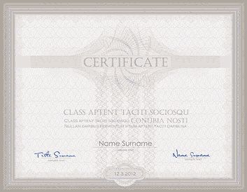 Certificates of proof of entry on the register